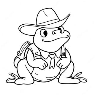 Sheriff Toadster målarbok | Sheriff Toadster målarbild