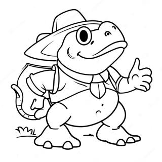 Äventyrlig Sheriff Toadster målarbok | Sheriff Toadster målarbild
