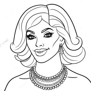Drag Queen Målarbild | Drag Queen målarbild