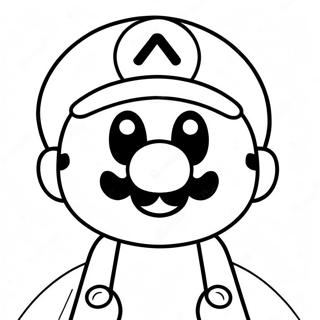 Mario Among Us Karaktär Målarbild | Mario Bland Oss målarbild