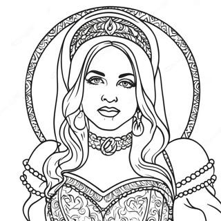 Madonna Ikonisk Outfit Färgläggningssida | Madonna målarbild