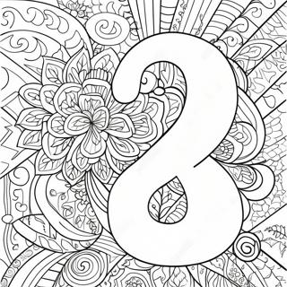 Nummer 18 Färgläggningssida | Nummer 18 målarbild