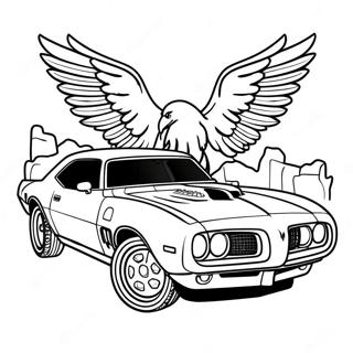 Pontiac Firebird klassisk målarbild | Pontiac Firebird målarbild