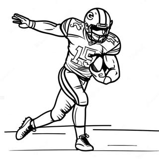 Davante Adams actionpose målarbild | Davante Adams målarbild