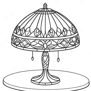 Elegant Tiffany-lampa målarbild | Tiffany målarbild