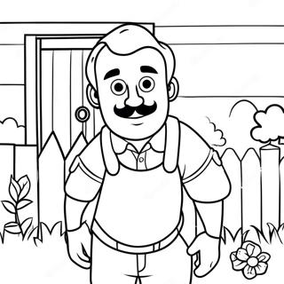 Hello Neighbor 2 Målarbild | Hej Granne 2 målarbild