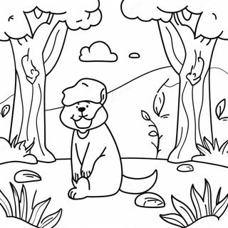 Predikaren Natur Scen Målarbok | Predikaren målarbild