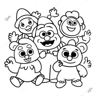 Muppet Babies Målarbild | Muppet Bebisar målarbild