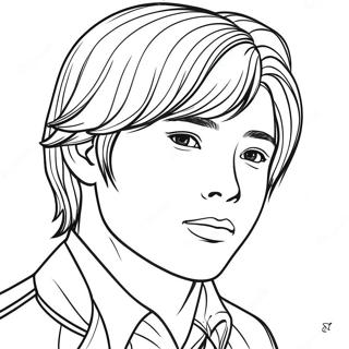 Yuji Itadori Målarbok | Yuji Itadori målarbild