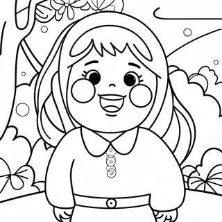 Upprymd Yumeko Jabami målarbok | Kakegurui målarbild