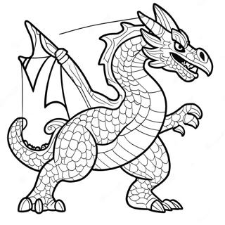 Ninjago elementaldrake färgläggningssida | Drake Elemental Ninjago målarbild