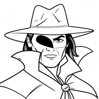Zorro färgläggningssida | Zorro målarbild