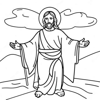 Följ Jesus färgläggningssida | Följ Jesus målarbild