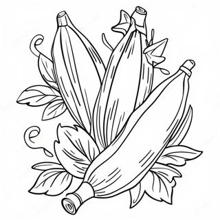 Lulav och Etrog färgläggningssida | Lulav och Etrog målarbild