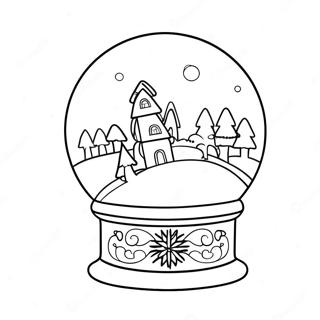 Snöglob Vinterland Målarbild | Snöglob målarbild