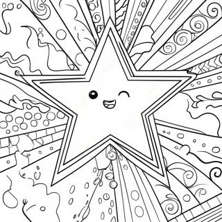 Skinande Stjärnmålning | Stjärnan målarbild