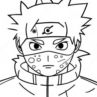 Sharingan Kakashi Målning | Sharingan Kakashi målarbild