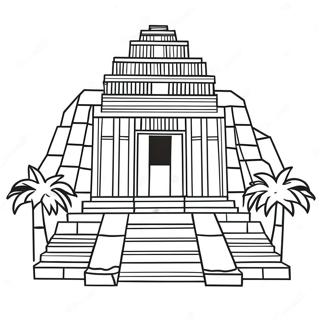 Gammal Inka Tempel Målarbild | Inka målarbild