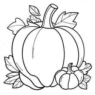 Oktoberpumpa målarbild | Oktober målarbild