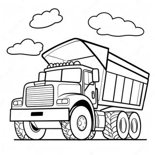 Dump Truck Målarbild | Dump Truck målarbild