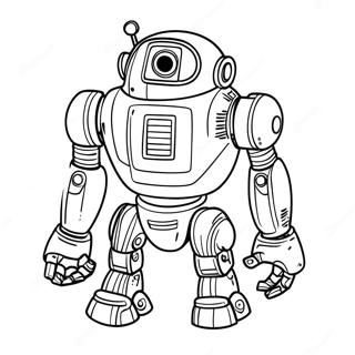 Futuristisk Robot Målarbild | Teknologi målarbild