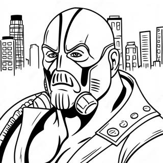 Bane i Gotham City målarbild | Bane målarbild