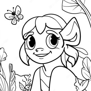 FernGully Karaktärer Färgläggningssida | FernGully målarbild