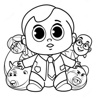 Boss Baby Målarbild | Boss Baby målarbild