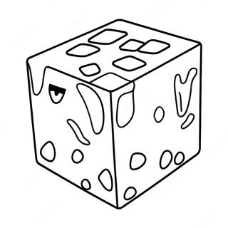 Minecraft Slime Målarbild | Minecraft slime målarbild