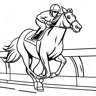 Hästracing Målarbild | Hästracing målarbild