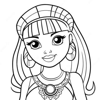 Monster High Cleo De Nile Målarbild | Monster High Cleo målarbild