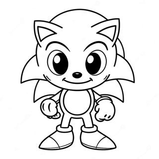 Sonic igelkott med spöklika ögon färgläggningssida | Monster Sonic målarbild