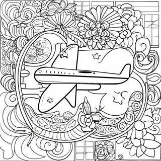 United Airlines logotyp färgläggningssida | United Airlines målarbild