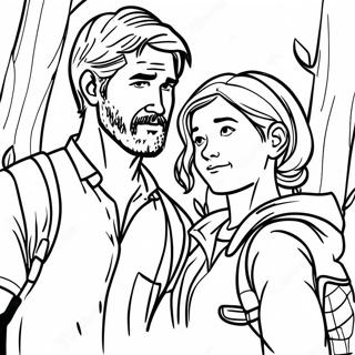 The Last of Us färgläggningssida | De sista av oss målarbild