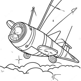 Dusty Crophopper i aktion färgläggningssida | Disney Planes målarbild