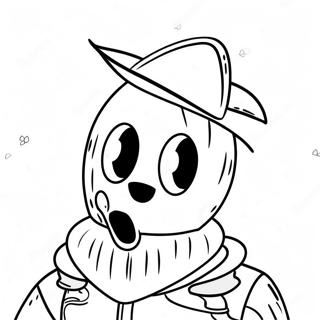 Peely Fortnite färgläggningssida | Peely Fortnite målarbild