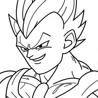 Majin Vegeta i Strid Målarbild | Majin Vegeta målarbild
