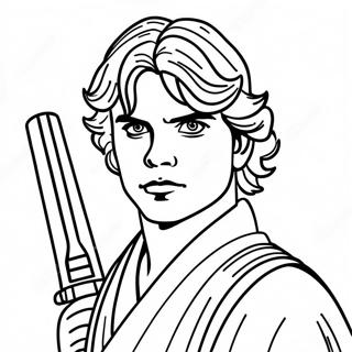 Anakin Skywalker Jedi Riddare Målarbild | Anakin vs Obi Wan målarbild