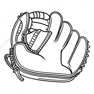 Basebollhandske målarbild | Basebollhandske målarbild