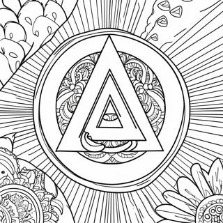 Alpha och Omega Symbol Målarbild | Alfa och Omega målarbild