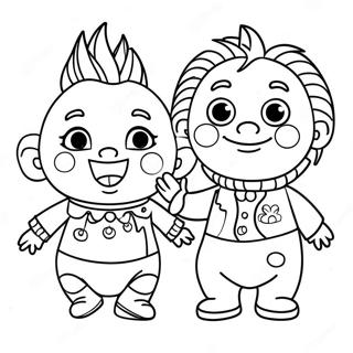 Baby Einstein Karaktärer Målarbild | Baby Einstein målarbild