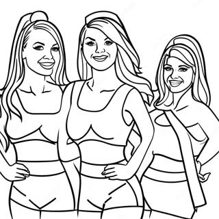 Miami Dolphins Cheerleaders Målarbild | Miami Dolphins målarbild