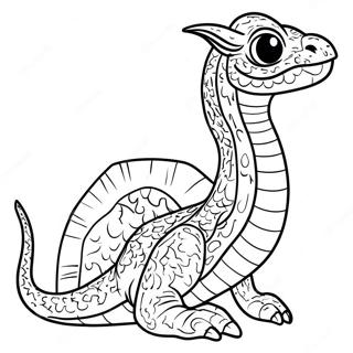 Harry Potter Basilisk Målarbok | Harry Potter Basilisk målarbild