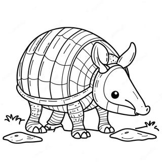Armadillo Målarbok | Armadillo målarbild