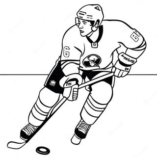 Buffalo Sabres spelare åker skridskor färgläggningssida | Buffalo Sabres målarbild