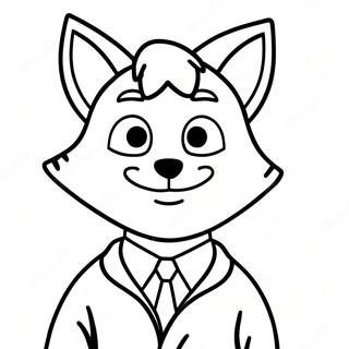 Listiga Fantastiska Mr. Räv Målarbild | Fantastiske Mr Fox målarbild