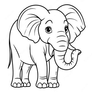 Afrikansk Elefant Målarbild | Afrikansk Elefant målarbild