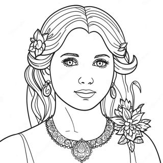 Anya Målarbok | Anya målarbild
