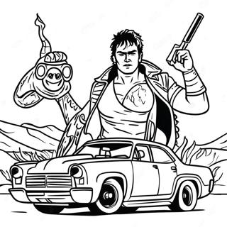 Mad Max Fury Road Målarbild | Galna Max målarbild