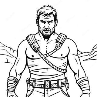 Vild Mad Max Krigare Målarbild | Galna Max målarbild